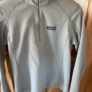 Patagonia Gray Zip Up Sweater Soft Fleece Casual size M excellent condition